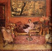 Edouard Vuillard Heng oakes curled madam oil painting on canvas